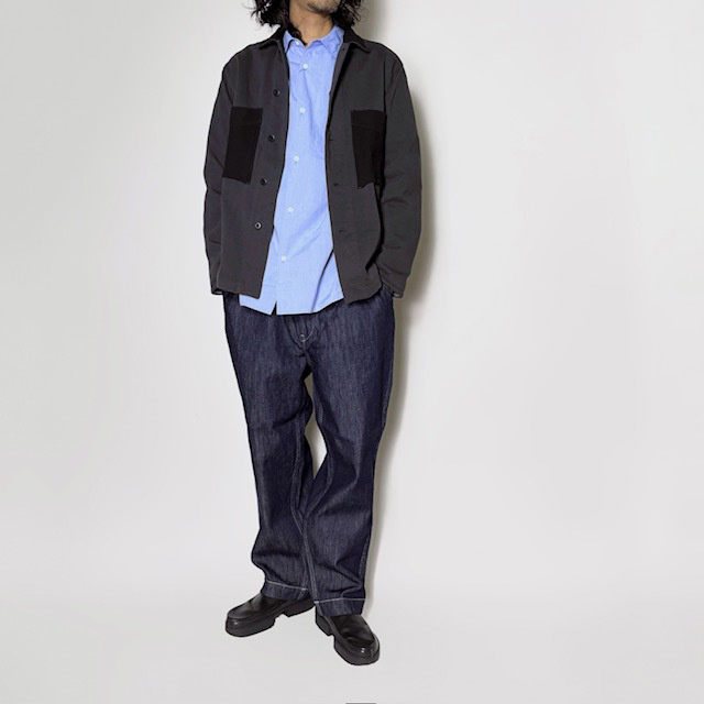 H.UNIT DENIM WORK EASY PANTS (ONE WASH)