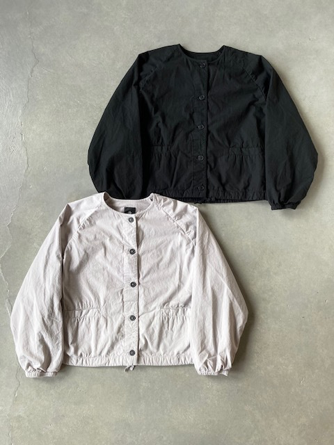 maison de soil 40s ORGANIC POPLIN OVERDYE RAGLAN STRING JACKET