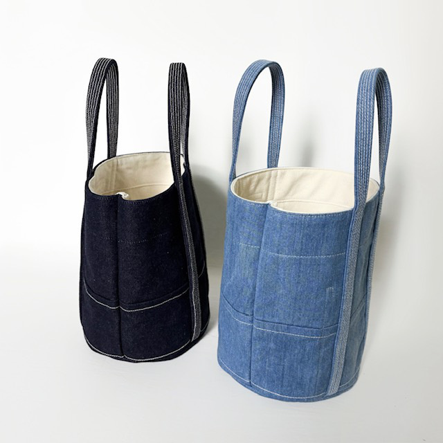 ARTE POVERA デニムNEW ラウンドバッグ (M)