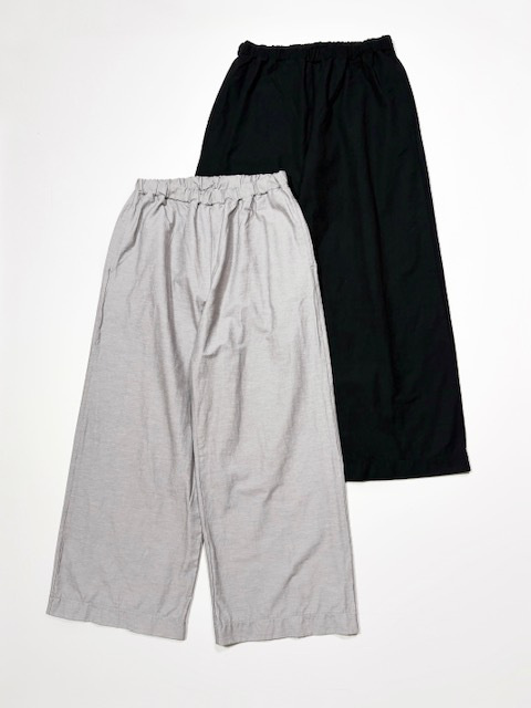 PRIT  綿麻ストレッチワイドパンツ