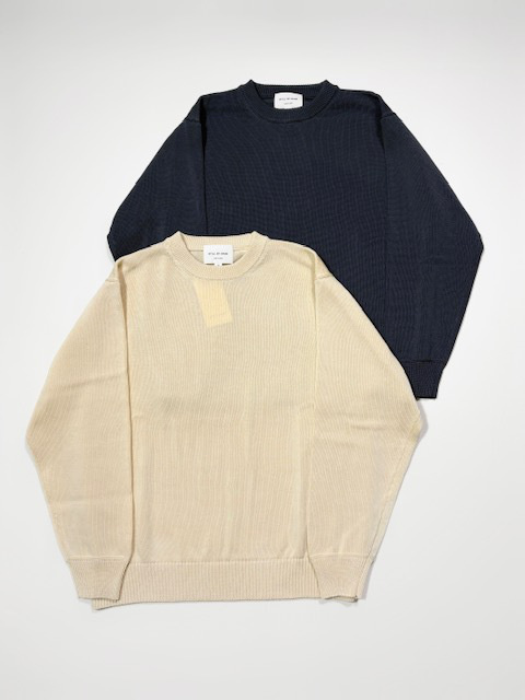 STILL BY HAND  シルケット加工プルオーバーニット