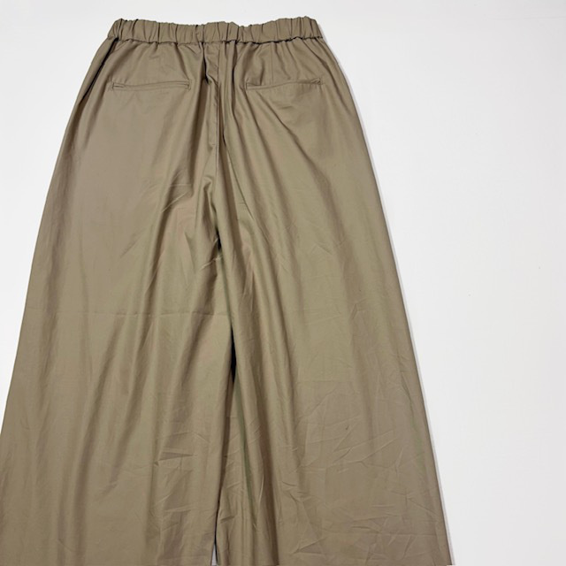 maison de soil COTTON DYED WEATHER 2TUCK WIDE EASY PANTS