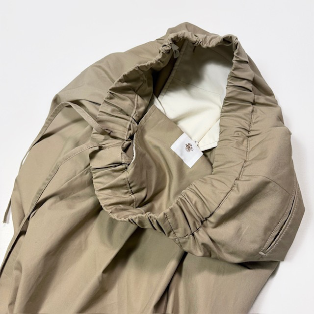 maison de soil COTTON DYED WEATHER 2TUCK WIDE EASY PANTS