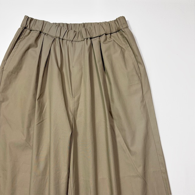 maison de soil COTTON DYED WEATHER 2TUCK WIDE EASY PANTS