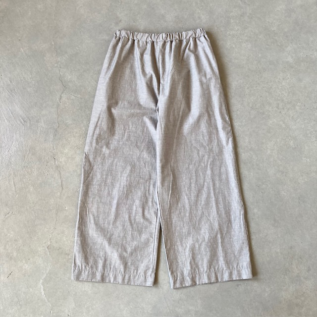 PRIT 綿麻ストレッチワイドパンツ