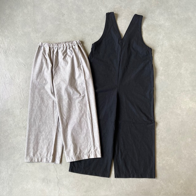 PRIT 綿麻ストレッチワイドパンツ