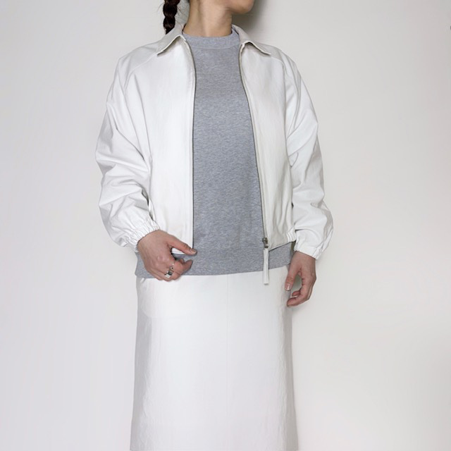 STILL BY HAND W.M ジップアップモールスキンブルゾン