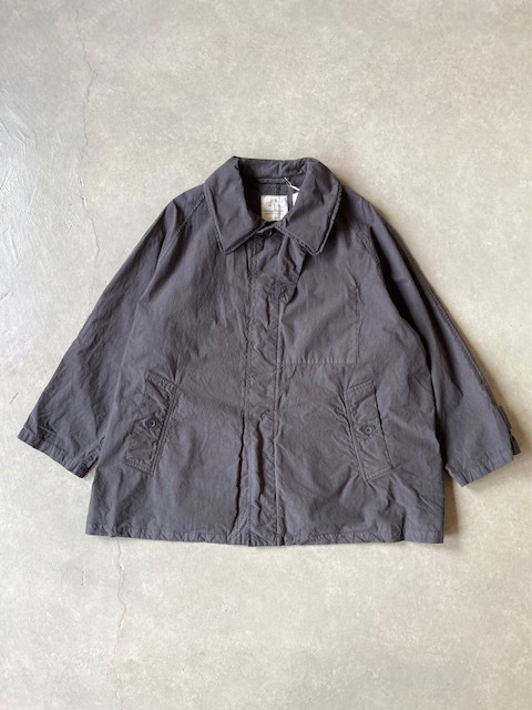 HTS (HARROW TOWN STORES) LIGHT WEIGHT COTTON OVERDYE BALMACAAN SHORT COAT