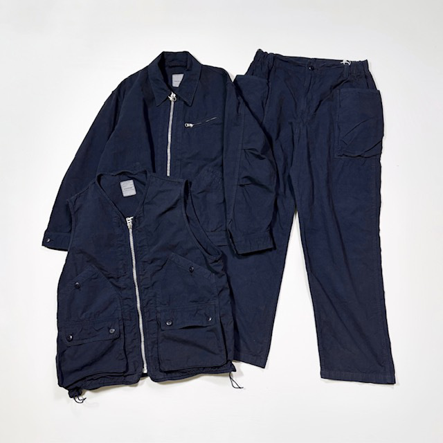 SAGE DE CRET コットンヘンプウェザー ロングワークベスト