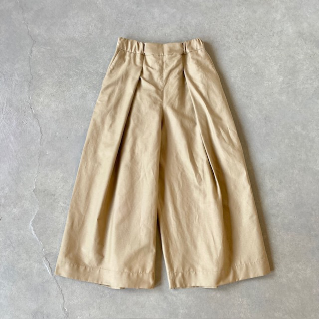 結-yui- COTTON/LINEN BACK SATIN  WIDE TUCK EASY BAGS