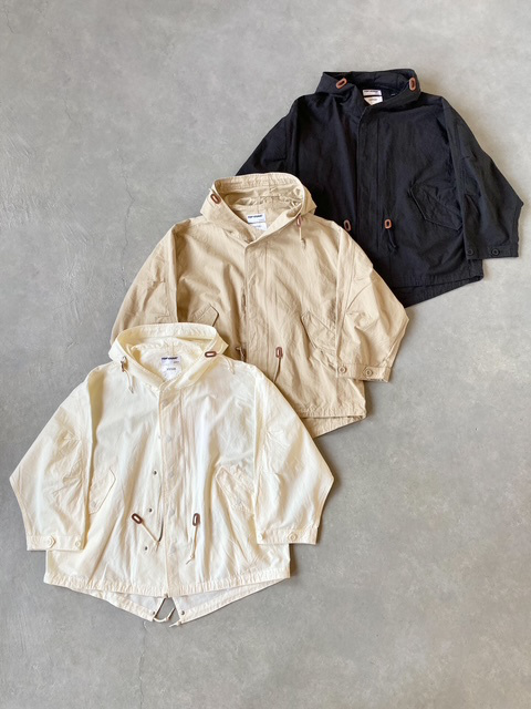 TOP KHAKI by Johnbull COTTON LINEN M51 SHORT PARKA