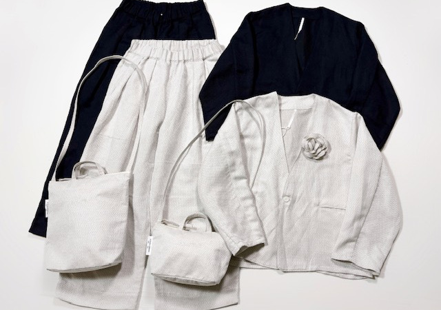 ARTE POVERA セレモニー リネンポリエステル混 ノーカラージャケット