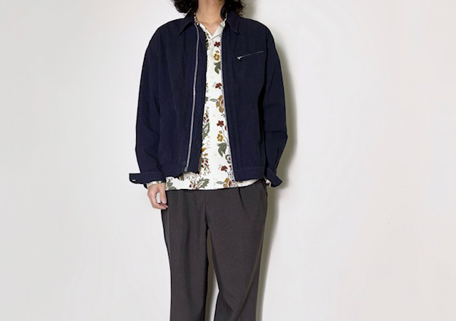 SAGE DE CRET コットンヘンプウェザー ショートジップアップジャケット